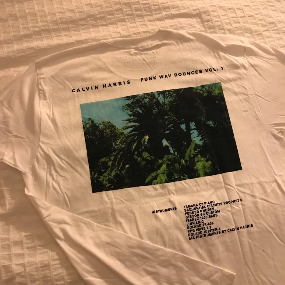 Official CALVIN HARRIS FRANK OCEAN Slide T-Shirt